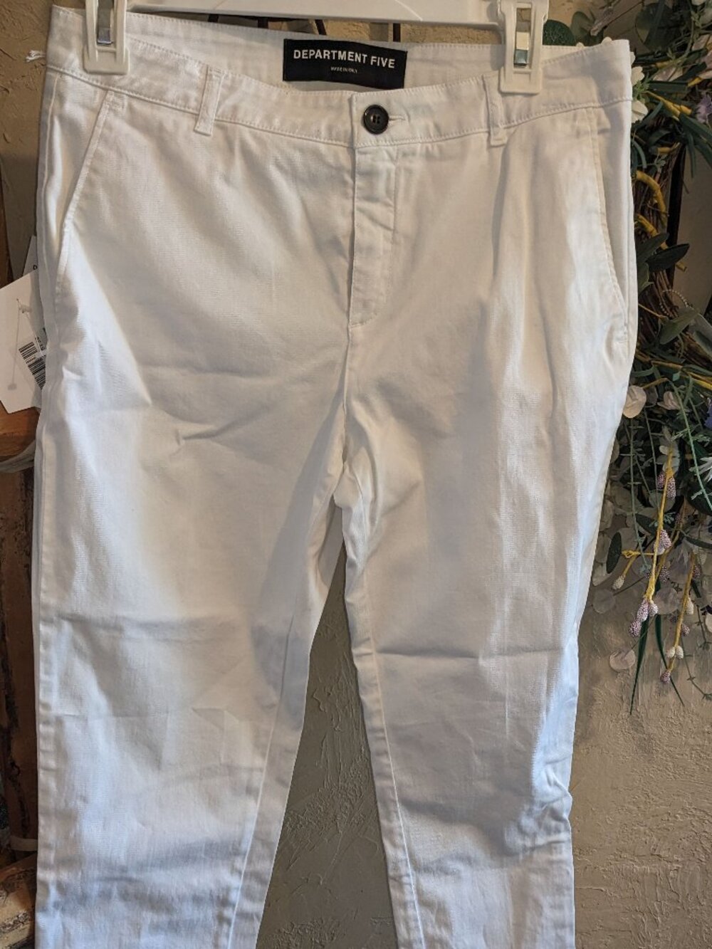 Department 5 white women's chinos NWT 29 x 29 Made in Italy